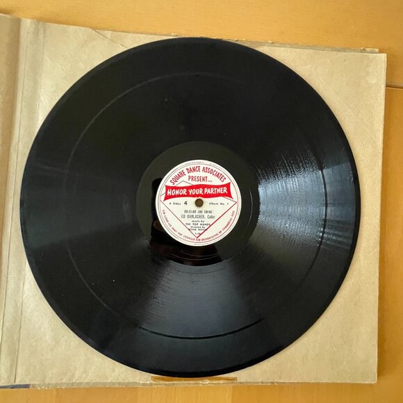3 Records - Honor Your Partner Square Dances 78RPM 12” Ed Durlacher - Vintage - Picture 8 of 16